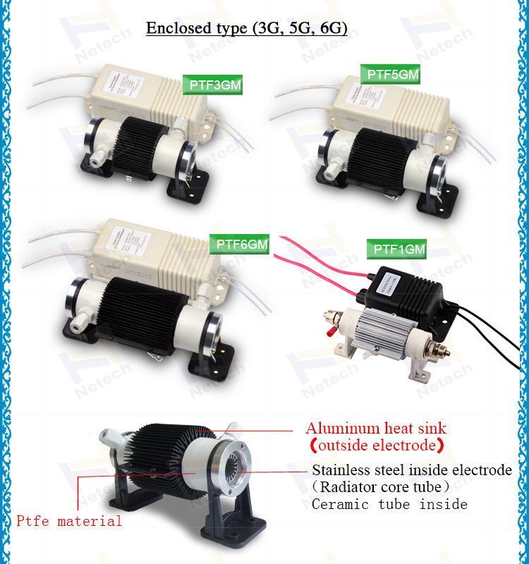 Air Cooling Ceramic Tube Ozone Generator Tube / Ozone Generator Cell