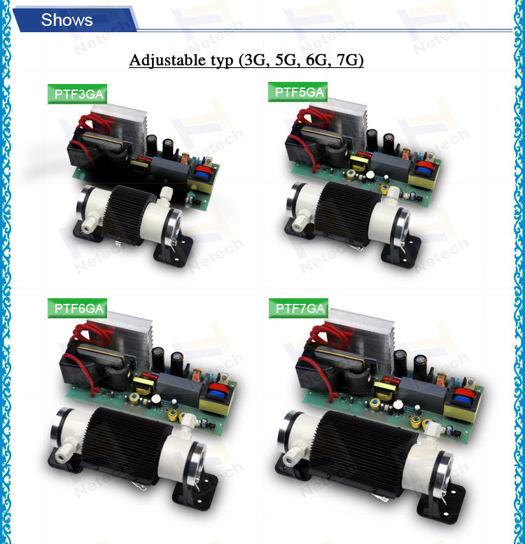 Air Cooling Ceramic Tube Ozone Generator Tube / Ozone Generator Cell